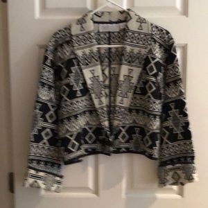 Southwestern design 100% cotton bolero jacket. Size Medium